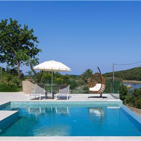 3 bedroom villa with pool & sea view, near Acharavi, sleeps 6